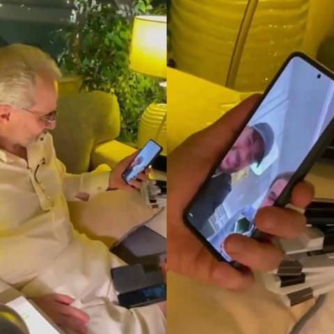 الوليد بن طلال في مكالمة هاتفية مع نيمار