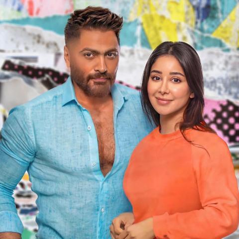 أسيل عمران وتامر حسني - صورة من إنستقرام