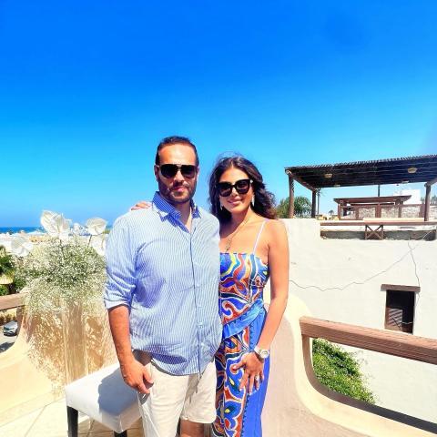 ريهام حجاج ومحمد حلاوة - صورة من إنستقرام