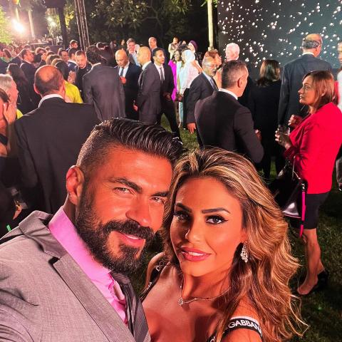 خالد سليم وزوجته خيرية هشام علي - صورة من إنستقرام