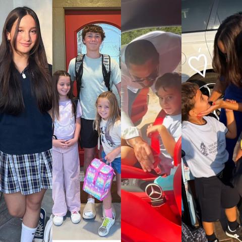 أبناء النجوم في اليوم الأول لـ العودة إلى المدرسة