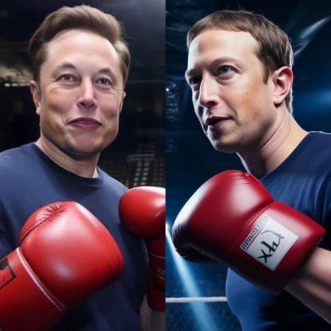 مارك زوكربيرغ و إيلون ماسك - تويتر