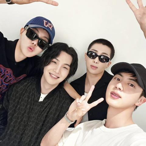 أعضاء فرقة BTS - صورة من تويتر