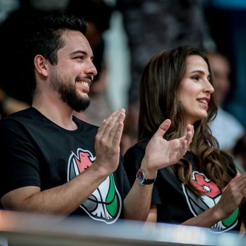 الأمير الحسين بن عبدالله الثاني والأميرة رجوة - تويتر