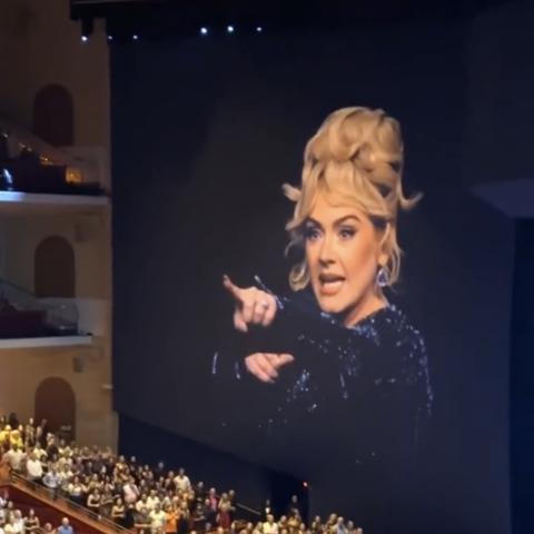 أديل خلال حفلها في لاس فيغاس - تيك توك