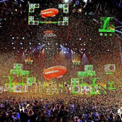 صورة من الأرشيف لـ حفل جوائز &quot;اختيار أطفال نيكلوديون&quot; في أبوظبي