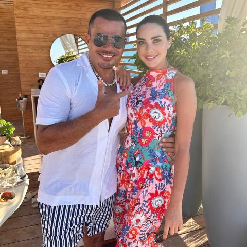 داليدا خليل و عمرو دياب - صورة من انستقرام