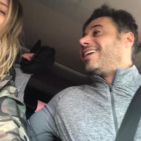 أحمد السعدني مع طليقته - صورة من إنستقرام