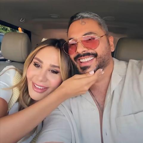 رامي عياش و زوجته داليدا - صورة معدلة