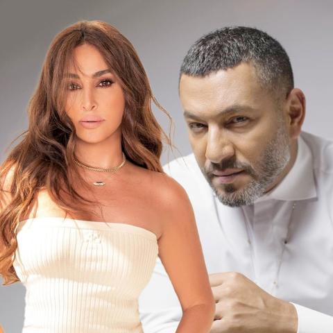 زياد برجي و إليسا - صورة معدلة من السوشيال ميديا
