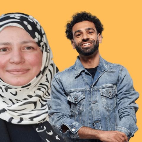 عبلة كامل و محمد صلاح - صورة معدلة