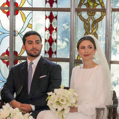 عقد قران طارق ناصر جودة ابن الأميرة سمية وزين هادي ابو هنطش