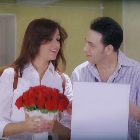 مصطفى قمر وياسمين عبدالعزيز - صورة من فيلم "حريم كريم"