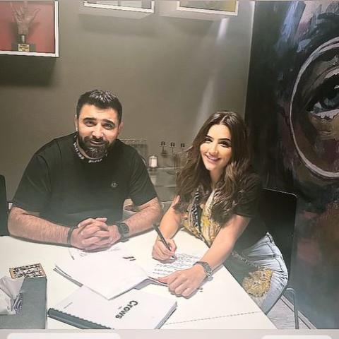 مي عمر وسيف العريبي - صورة من إنستقرام