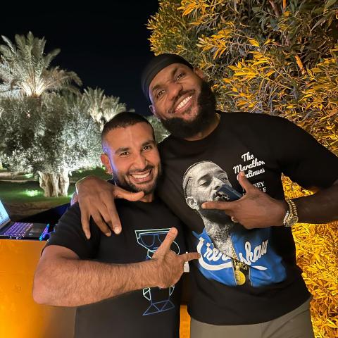 أحمد سعد وLeBron James