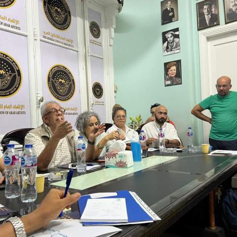 إجتماع صناع وأبطال الفن المصري