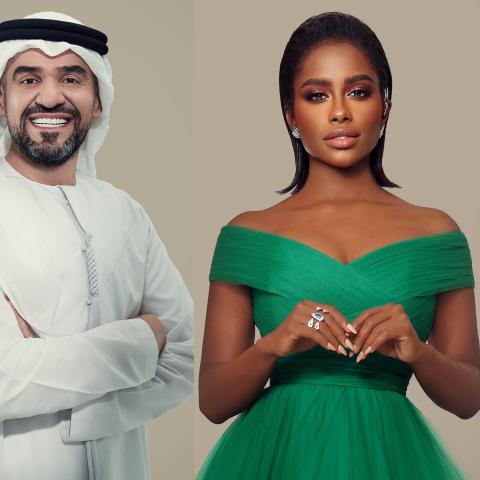 حسين الجسمي وداليا مبارك - صورة معدلة