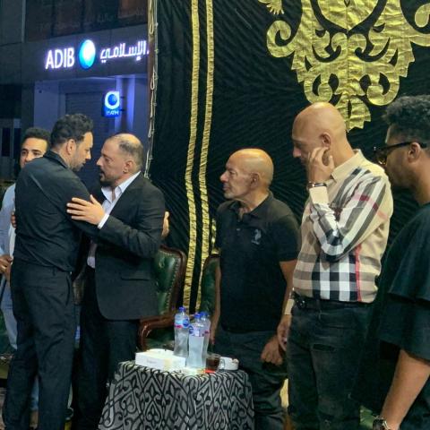 عزاء شقيق عمرو عبد الجليل