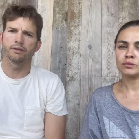 أشتون كوتشر وزوجته ميلا كونيس - إنستغرام