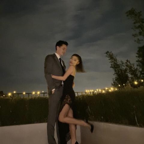 أريانا غراندي وزوجها - إنستغرام