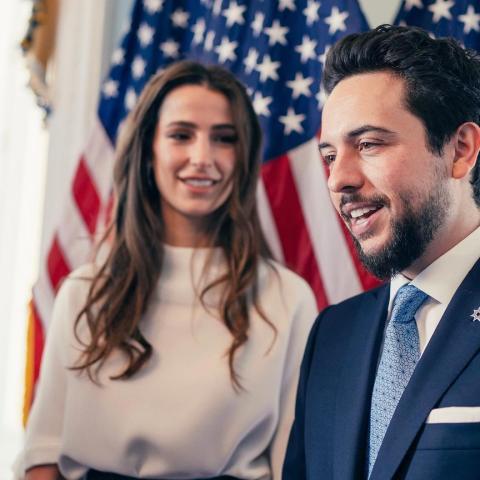 الأمير الحسين بن عبد الله الثاني وزوجته رجوة الحسين - صورة من انستقرام