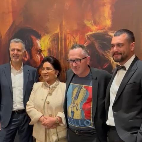 من العرض الأول لفيلم تشيللو بالرياض