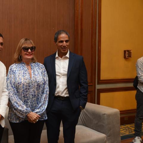 صورة من المرتمر الصحفي لـ مهرجان الجونة السينمائي بدورته السادسة