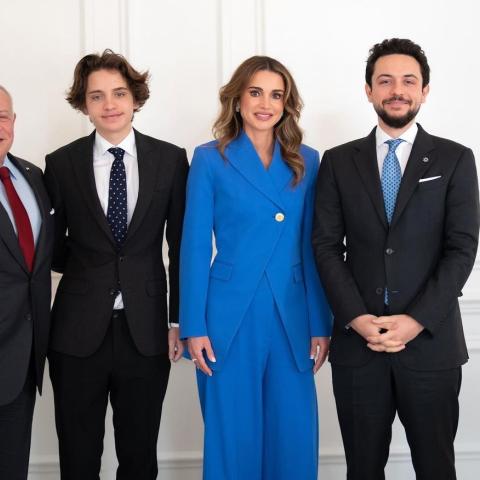 الملكة رانيا العبدالله مع أعز الرجال على قلبها - صورة من انستقرام