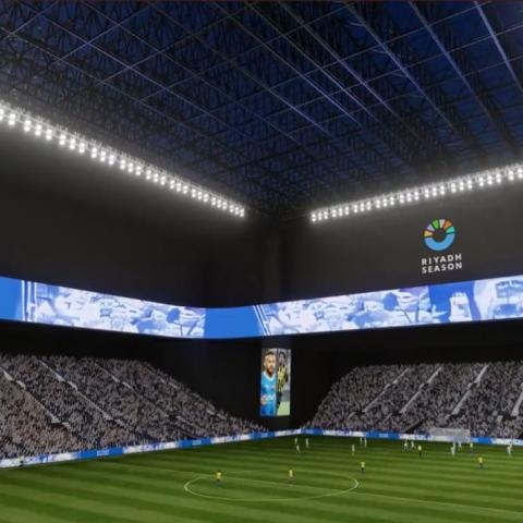 صورة من الفيديو الذي نشره معالي المستشار تركي آل الشبخ