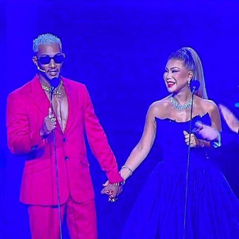 محمد رمضان ونوال الزغبي - صورة مأخوذة من فيديو