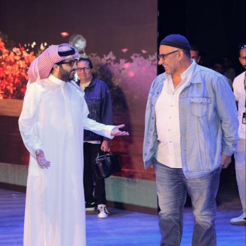 بيومي فؤاد والمستشار تركي أل الشيخ - تويتر