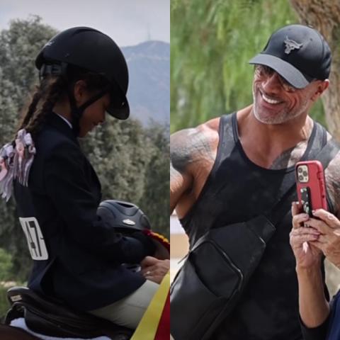 دواين جونسون وإبنته - إنستغرام