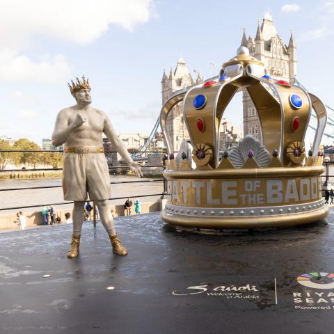 صورة من حلبة موسم الرياض في العاصمة البريطانية - صورة من تويتر