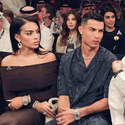 كريستيانو رونالدو - جورجينا رودريغيز - نانسي عجرم - صورة من منصة X