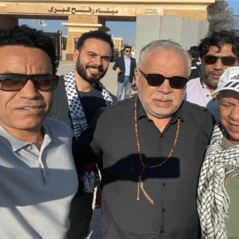 من أمام المعبر - صورة من منصة X