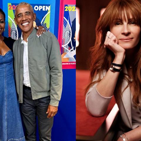 جواليا روبرتس وعائلة أوباما - صور من حسابهما على إنستقرام