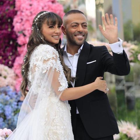 تامر عاشور من عقد قرانه - صورة من انستقرام