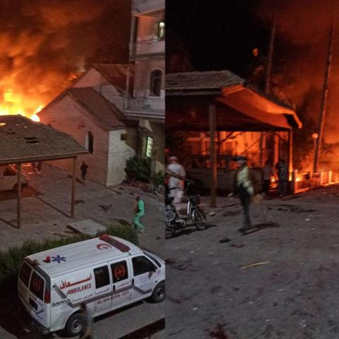 من  مستشفى المعمداني - صورة من السوشيال ميديا