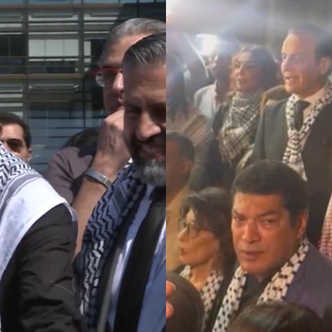 نجوم العالم العربي واحداث فلسطين