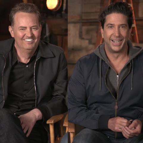 ديفيد شويمر و ماثيو بيري - صورة من لقاءهما مؤخراً