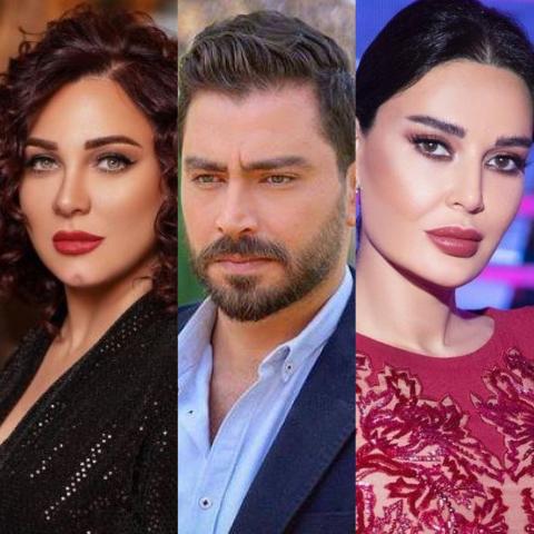 سيرين عبدالنور ، معتصم النهار ، سلاف فواخرجي - انستغرام