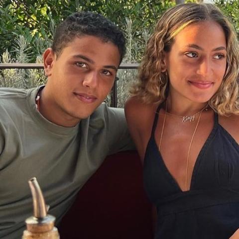 عبدالله وكنزي عمرو دياب - صورة من إنستقرام