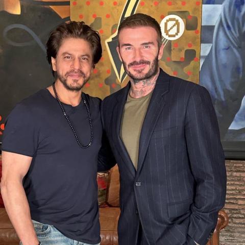 ديفيد بيكهام وشاروخان - صورة من إنستقرام