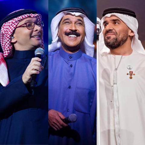 حسين الجسمي وعبدالله الرويشد وعبدالمجيد عبدالله - إنستغرام