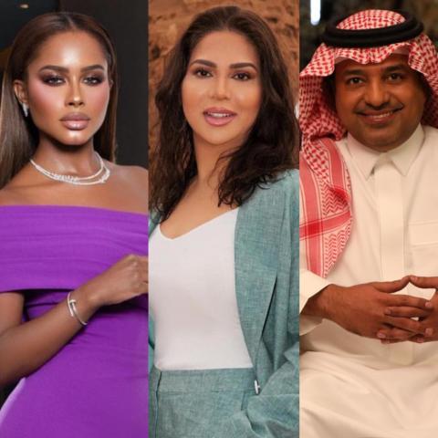 راشد الماجد ونوال الكويتية وداليا مبارك - إنستغرام