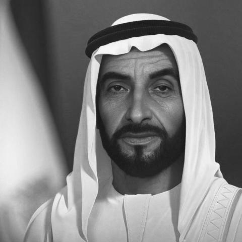 الراحل الشيخ زايدج بن سلطان آل نهيان - صورة من إكس