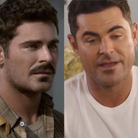 صورة لـ زاك إيفرون تظهر الفرق في وجهه فيما سبق وحالياَ