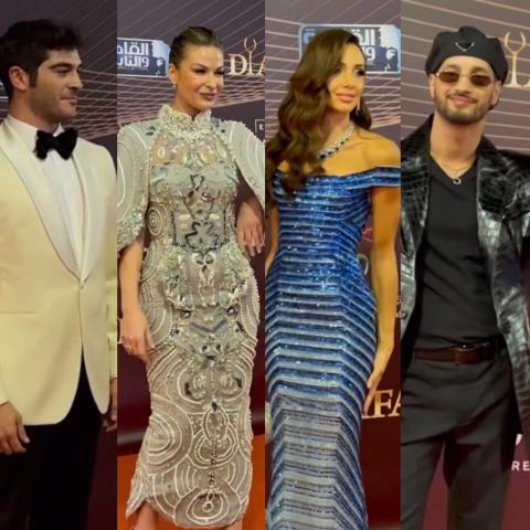 النجوم على السجادة الحمراء في مهرجان ضيافة  - صورة معدلة