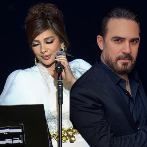 أصالة ووائل جسار مفاجأة حفل ليلة الدموع