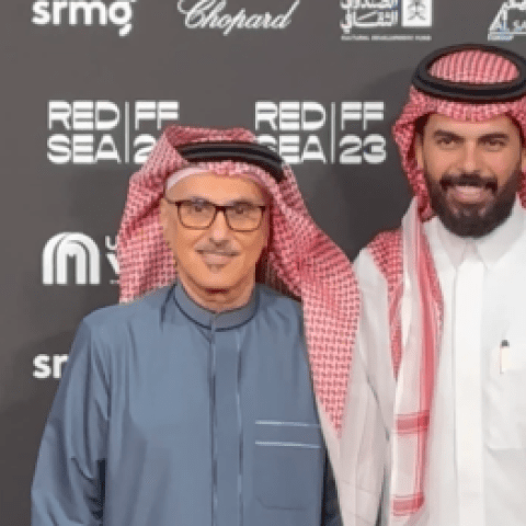 خالد الشيخ في عرض فيلمه في مهرجان البحر الأحمر - صورة معدلة